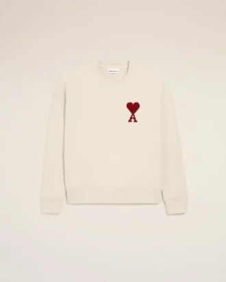 Sweat-shirt Ami de Coeur en coton blanc