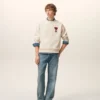 Sweat-shirt Ami de Coeur en coton blanc