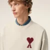 Sweat-shirt Ami de Coeur en coton blanc