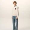 Sweat-shirt Ami de Coeur en coton blanc