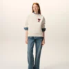Sweat-shirt Ami de Coeur en coton blanc