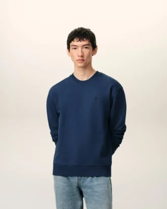 Sweat-shirt Ami de Coeur en coton bleu