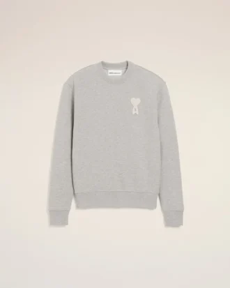 Sweat-shirt Ami de Coeur en coton gris