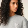 Sweat-shirt Ami de Coeur en coton gris
