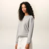 Sweat-shirt Ami de Coeur en coton gris