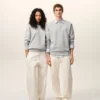 Sweat-shirt Ami de Coeur en coton gris