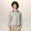 Sweat-shirt Ami de Coeur en coton gris