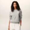 Sweat-shirt Ami de Coeur en coton gris