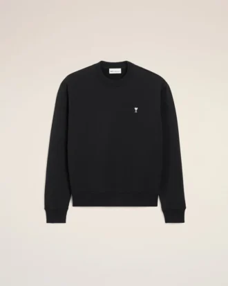 Sweat-shirt Ami de Coeur en coton noir