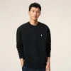 Sweat-shirt Ami de Coeur en coton noir