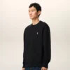 Sweat-shirt Ami de Coeur en coton noir