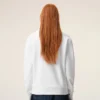Sweat-shirt Ami de Coeur en coton tricoté blanc