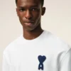 Sweat-shirt Ami de Coeur en coton tricoté blanc