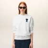 Sweat-shirt Ami de Coeur en coton tricoté blanc