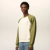 Sweat-shirt Ami de Coeur en coton tricoté blanc et vert