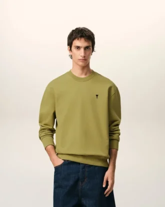 Sweat-shirt Ami de Coeur en coton vert