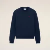 Sweat-shirt bleu en coton Red Ami de Coeur