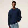 Sweat-shirt bleu en coton Red Ami de Coeur