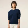 Sweat-shirt bleu en coton Red Ami de Coeur