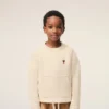 Sweat-shirt à col rond Ami de Coeur en coton blanc