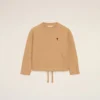 Sweat-shirt à col rond Ami de Coeur en coton marron