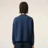 Sweat-shirt court Ami de Coeur en coton bleu