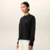 Sweat-shirt court Ami de Coeur en coton noir