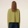 Sweat-shirt court Ami de Coeur en coton vert