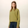 Sweat-shirt court Ami de Coeur en coton vert