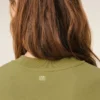 Sweat-shirt court Ami de Coeur en coton vert