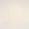 Sweat-shirt en coton blanc avec motif Ami de Coeur en relief