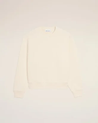 Sweat-shirt en coton blanc avec motif Ami de Coeur en relief