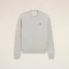 Sweat-shirt gris en coton contrasté « Ami de Coeur »