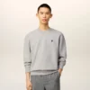 Sweat-shirt gris en coton contrasté « Ami de Coeur »