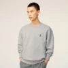 Sweat-shirt gris en coton contrasté « Ami de Coeur »