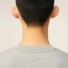 Sweat-shirt gris en coton contrasté « Ami de Coeur »