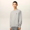 Sweat-shirt gris en coton contrasté « Ami de Coeur »