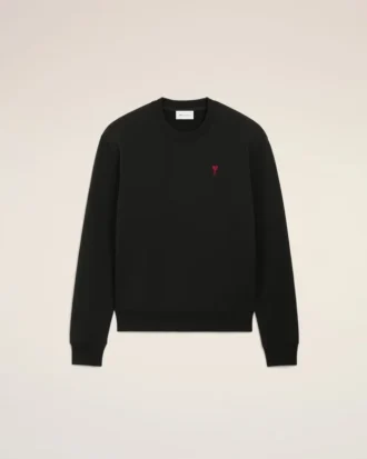 Sweat-shirt Red Ami de Coeur en coton noir et rouge