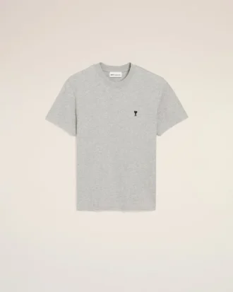 T-shirt ADC en coton gris contrasté