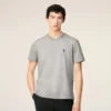 T-shirt ADC en coton gris contrasté
