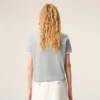 T-shirt Ami Paris en coton gris avec patch tricoté