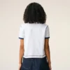 T-shirt blanc Ami de Coeur avec patch en tricot