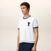 T-shirt blanc Ami de Coeur avec patch en tricot