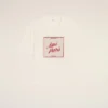 T-shirt blanc en coton Ami Paris avec imprimé Heritage
