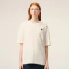 T-shirt blanc en coton avec imprimé Place des Victoires