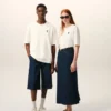 T-shirt blanc en coton avec imprimé Place des Victoires