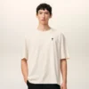T-shirt blanc en coton avec imprimé Place des Victoires