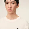 T-shirt blanc en coton avec imprimé Place des Victoires