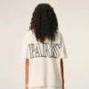 T-shirt blanc en coton imprimé Ami Paris