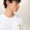 T-shirt blanc en coton Post-it « Je T&rsquo;aime »